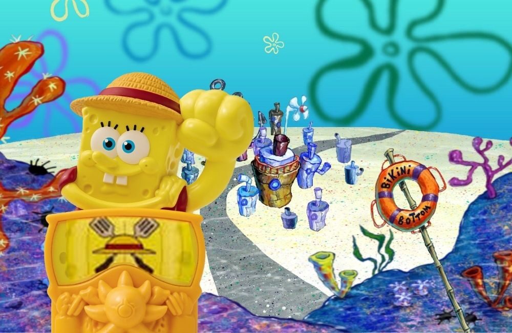 Luffy Bertemu SpongeBob! Ini Daftar Lengkap Mainan Happy Meal One Piece x SpongeBob dan Tanggal Rilisnya!