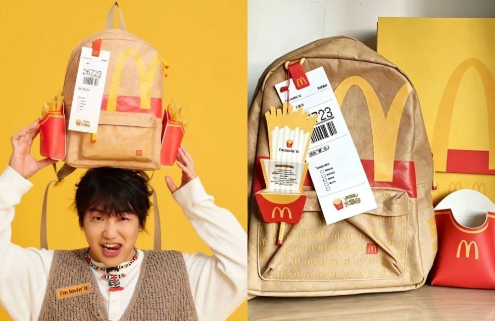 McDonald's China Bikin Tas Ransel Mirip Kantong Takeaway, Lengkap dengan Kantong Kentang Goreng, Langsung Ludes!