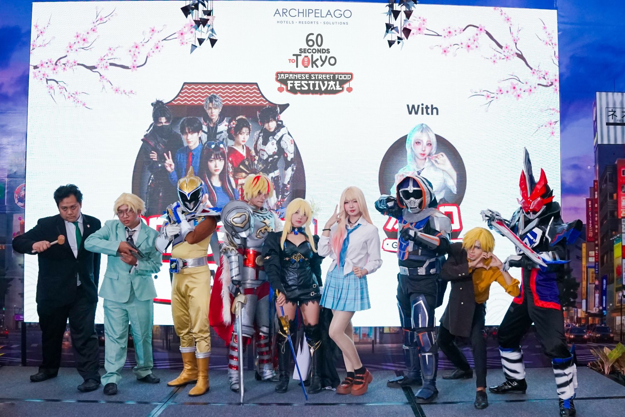 Peserta cosplay di acara Japanese Street Food Festival – 60 Seconds to Tokyo. (Foto: Dok. Archipelago)