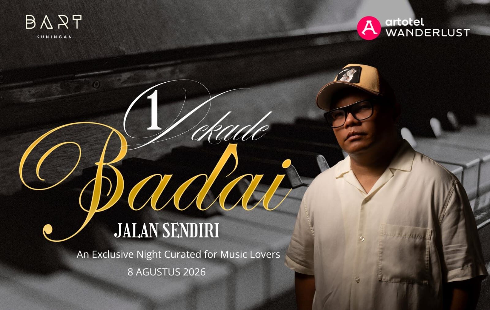 Nikmati Malam Penuh Musik Bersama Badai di Rooftop BART Kuningan, Tiket Terbatas!