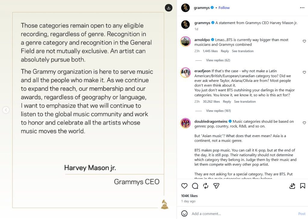 CEO Recording Academy, Harvey Mason Jr., yang akhirnya buka suara - sumber foto grammys