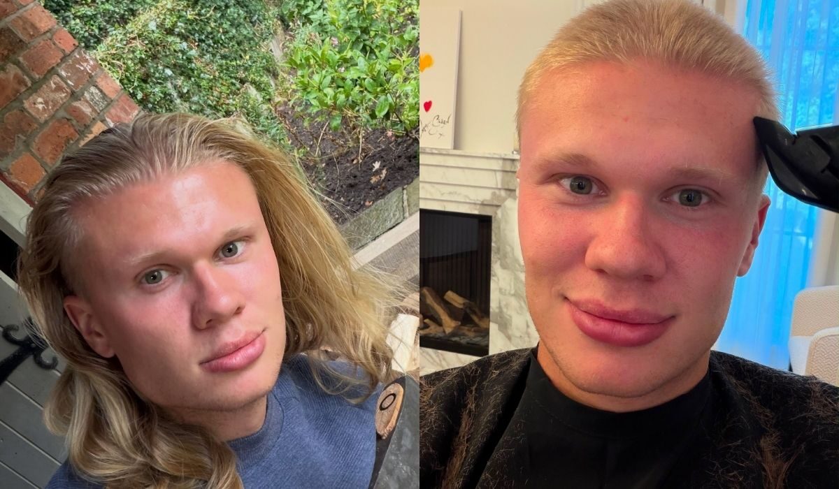 Fans Geger! Erling Haaland Potong Rambut! Signature Blonde Locks Resmi Berganti