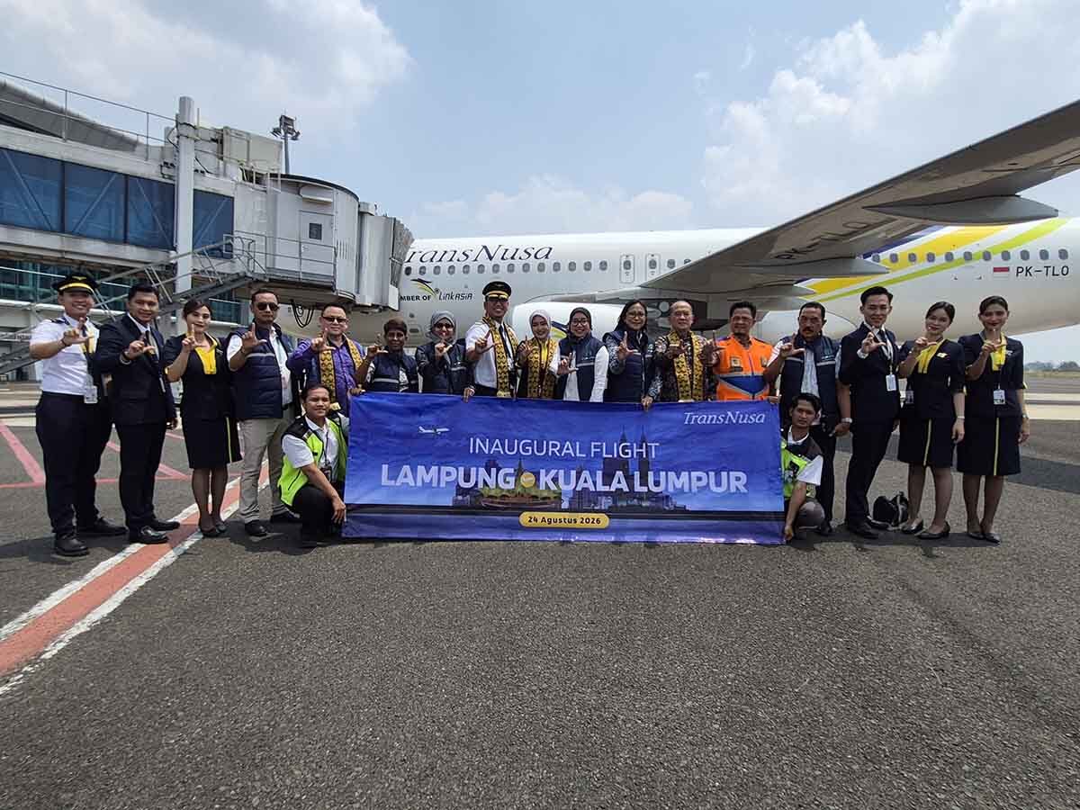 Transnusa Buka Rute Lampung–Kuala Lumpur, Kini Warga Lampung Bisa Terbang Langsung ke Malaysia
