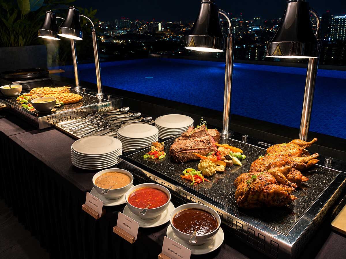 Kuliner Hits di Yogyakarta, Sizzle and Sunset Barbecue Ajak Nongkrong Sambil Nikmati Senja dari Rooftop