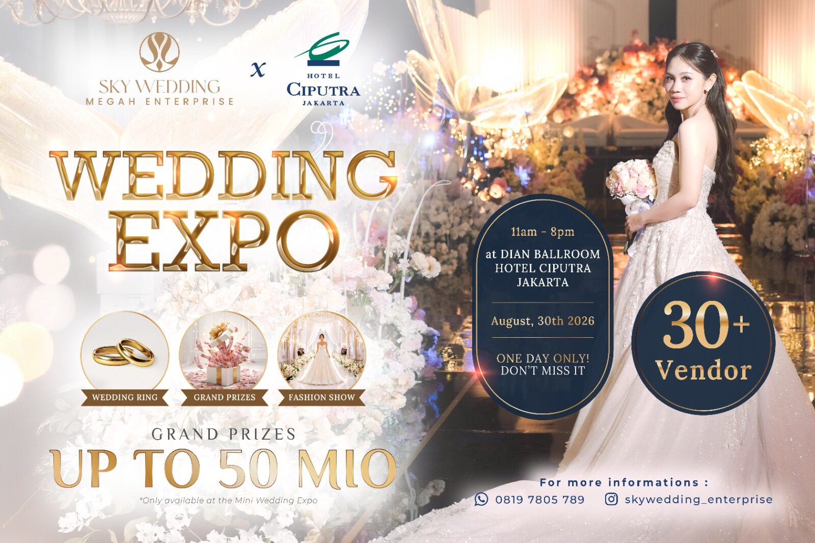 Hotel Ciputra Jakarta Hadirkan Journey to Forever, Wedding Open House untuk Calon Pengantin