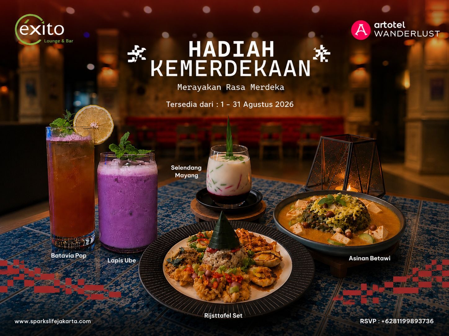 Hadiah Kemerdekaan di Exito Lounge & Bar, Saat Cita Rasa Betawi Naik Kelas
