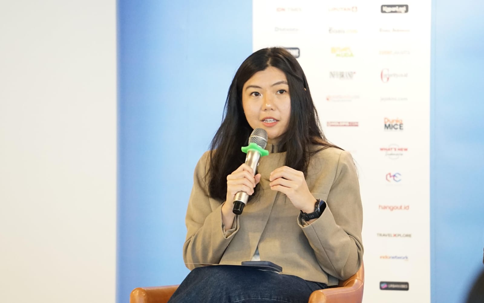 Andita Tirtawisata, Director Panorama Media dalam acara Press Conference Indonesia Outing Expo 2026 di Gowork Treasury Tower Senayan Jakarta (24/09/2026). Foto: Istimewa 