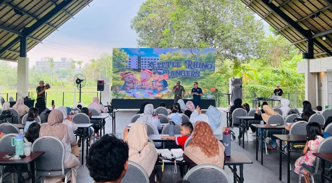 Serunya World Rhino Day di Aston Serang, Anak-Anak Belajar Konservasi Badak Jawa