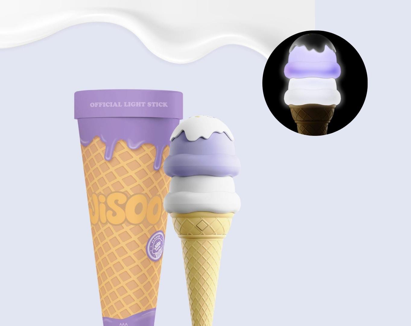 Gemas Banget! Jisoo BLACKPINK Perkenalkan Light Stick Solo Berbentuk Es Krim, Mulai Dijual 26 Oktober!
