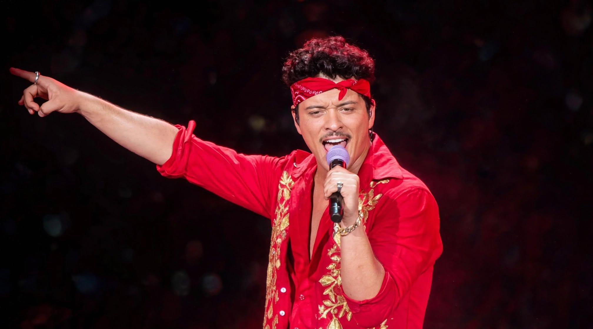 konser Bruno Mars di SoFi Stadium, Los Angeles