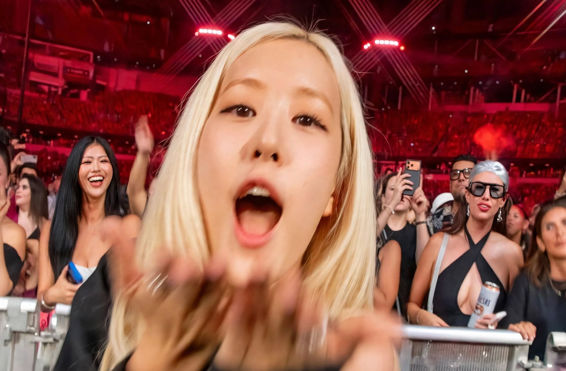 ROSÉ BLACKPINK di konser Bruno Mars