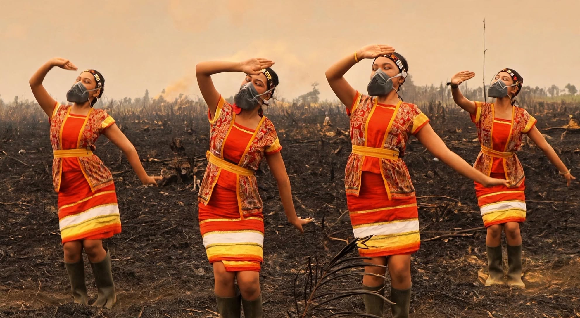 Tari Ma’alap Senggayung di Lahan Bekas Karhutla, Warisan Dayak Pesaguan yang Menyuarakan Harapan