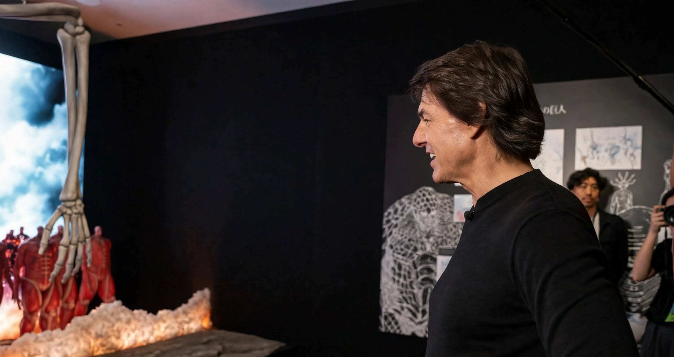 Tom Cruise Terpukau Lihat Rumbling Attack on Titan di MAPPA EXPO, Reaksinya Cuma Dua Kata!
